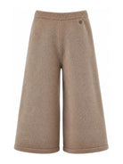 Pantaloni per bambina Monnalisa Kids beige con design lavorato a maglia 17H409 8060 0003 MONNALISA KIDS 