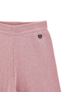 Pantaloni per bambina Monnalisa Kids rosa con design lavorato a maglia 17H409 8060 0094 MONNALISA KIDS 