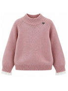 Maglione per bambina Monnalisa Kids rosa con design lavorato a maglia 17H601 8060 0094 MONNALISA KIDS 