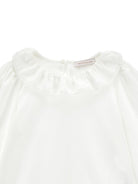 T-shirt per bambina Monnalisa Kids bianca con colletto con ruches 17H603 8201 0001 MONNALISA KIDS 