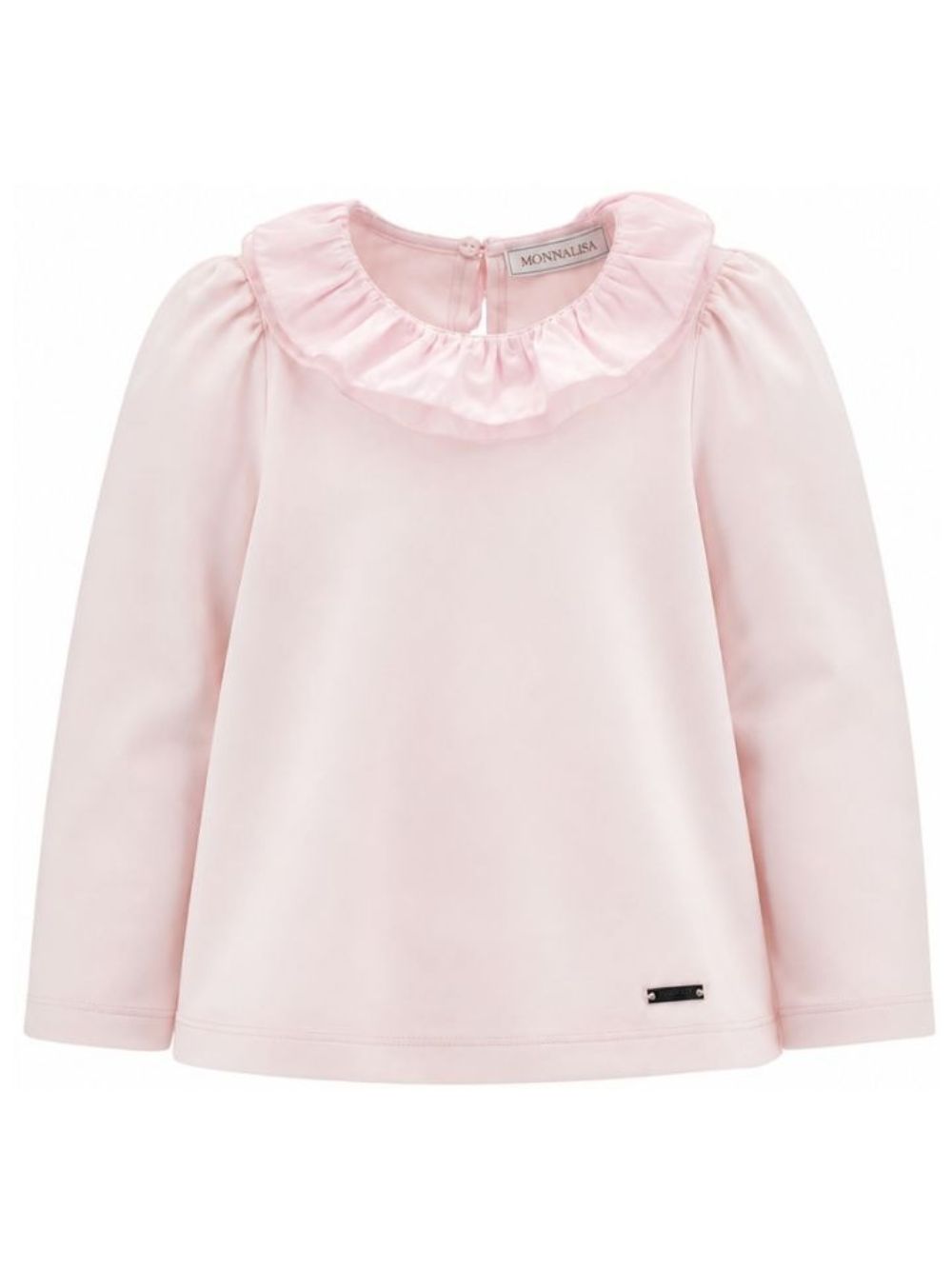 T-shirt per bambina Monnalisa Kids rosa con colletto con ruches 17H603 8201 0091 MONNALISA KIDS 