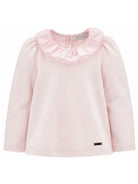 T-shirt per bambina Monnalisa Kids rosa con colletto con ruches 17H603 8201 0091 MONNALISA KIDS 