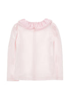 T-shirt per bambina Monnalisa Kids rosa con colletto con ruches 17H603 8201 0091 MONNALISA KIDS 