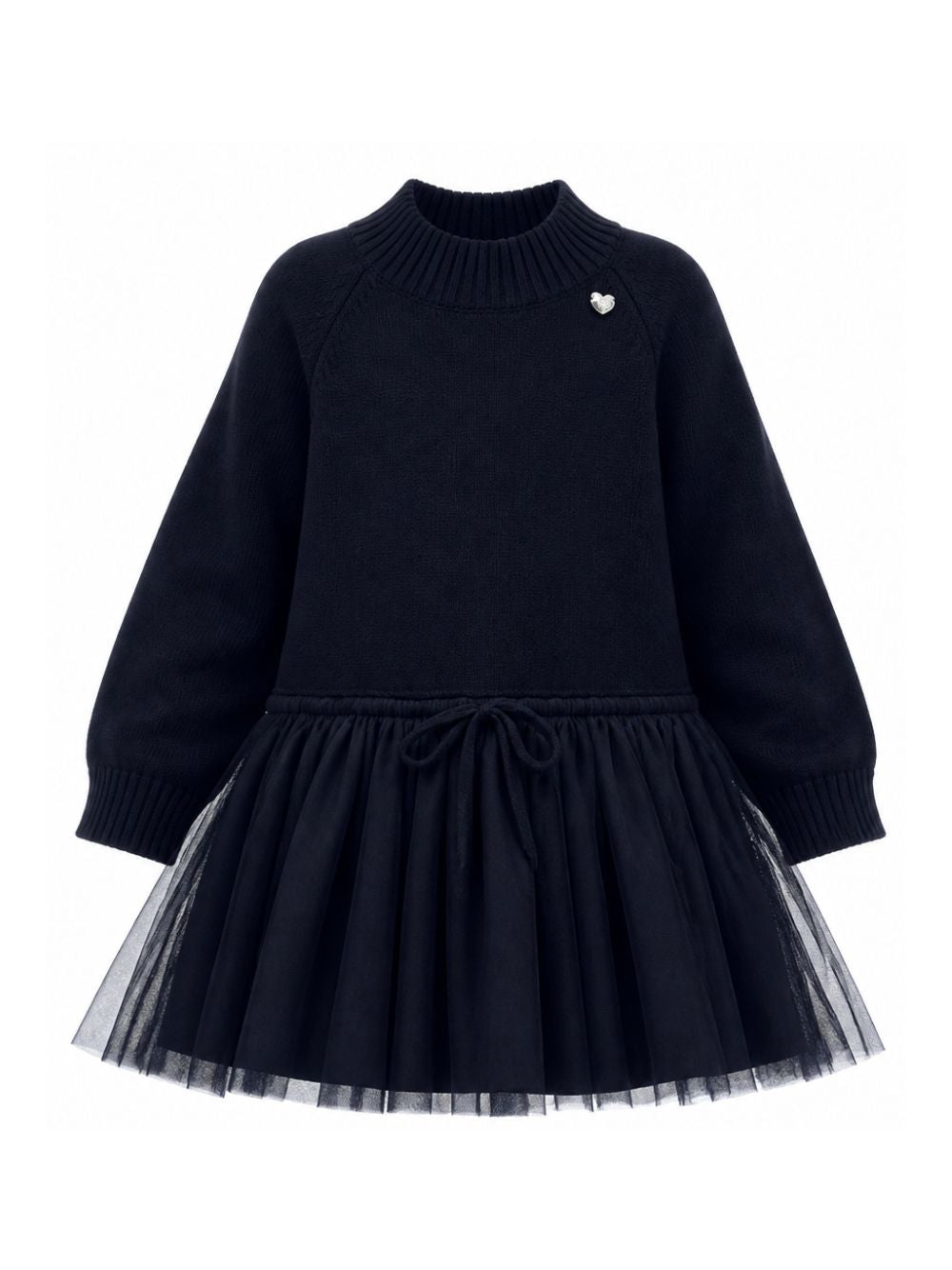 Abito per bambina Monnalisa Kids blu con inserti in tulle 17H900 8060 0050 MONNALISA KIDS 