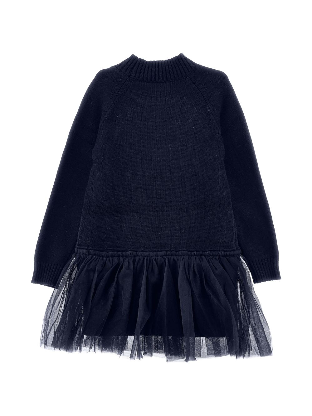 Abito per bambina Monnalisa Kids blu con inserti in tulle 17H900 8060 0050 MONNALISA KIDS 