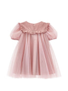 Abito per bambina Monnalisa Kids rosa con inserti in tulle 17H901 T9945 0063 MONNALISA KIDS 