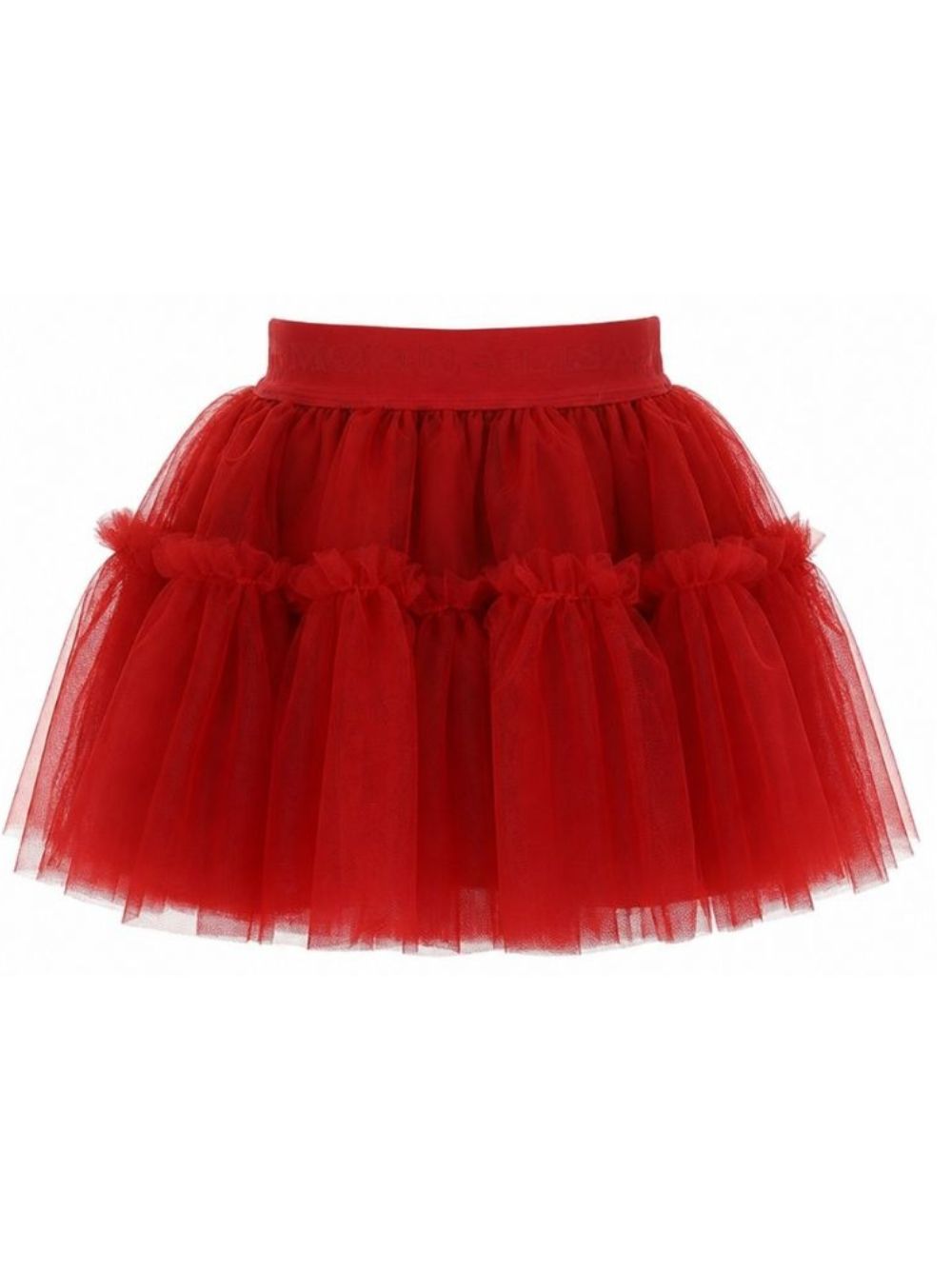 Gonna per bambina Monnalisa Kids rossa con trama in tulle 17HGON T9945 0043 MONNALISA KIDS 