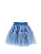 Gonna per bambina Monnalisa Kids blu con trama in tulle 17HGON T9945 0057 MONNALISA KIDS 