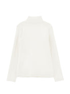 Maglione per bambina Monnalisa Kids bianco a collo alto 17HLUC 8212 0001 MONNALISA KIDS 