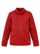 Maglione per bambina Monnalisa Kids rosso con motivo a coste 17HLUC 8212 0043 MONNALISA KIDS 