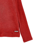 Maglione per bambina Monnalisa Kids rosso con motivo a coste 17HLUC 8212 0043 MONNALISA KIDS 