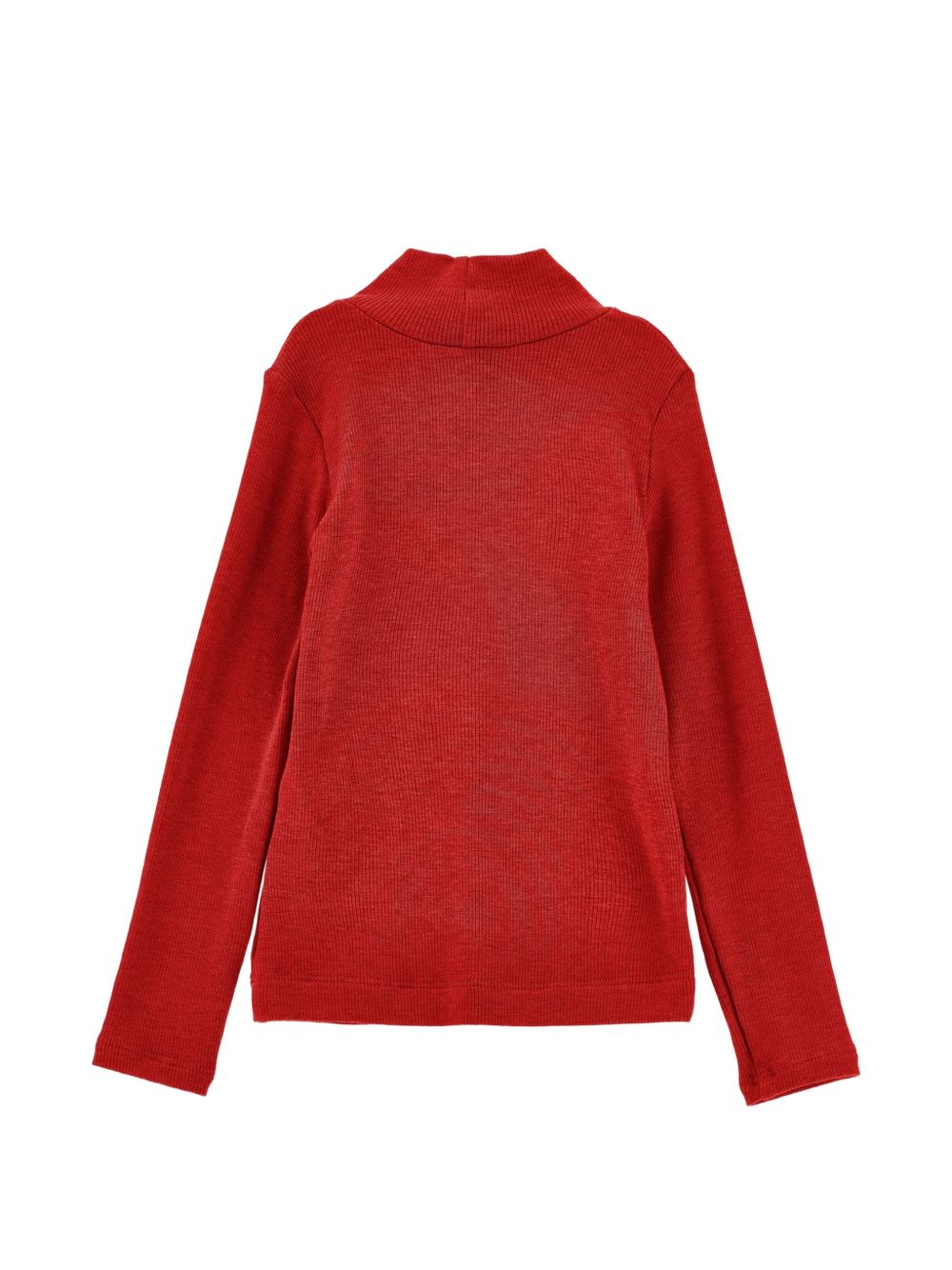 Maglione per bambina Monnalisa Kids rosso con motivo a coste 17HLUC 8212 0043 MONNALISA KIDS 