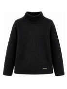 Maglione per bambina Monnalisa Kids nero con motivo a coste 17HLUC 8212 0050 MONNALISA KIDS 