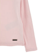 Maglione per bambina Monnalisa Kids rosa con lavorazione in maglia coste 17HLUC 8212 094F MONNALISA KIDS 