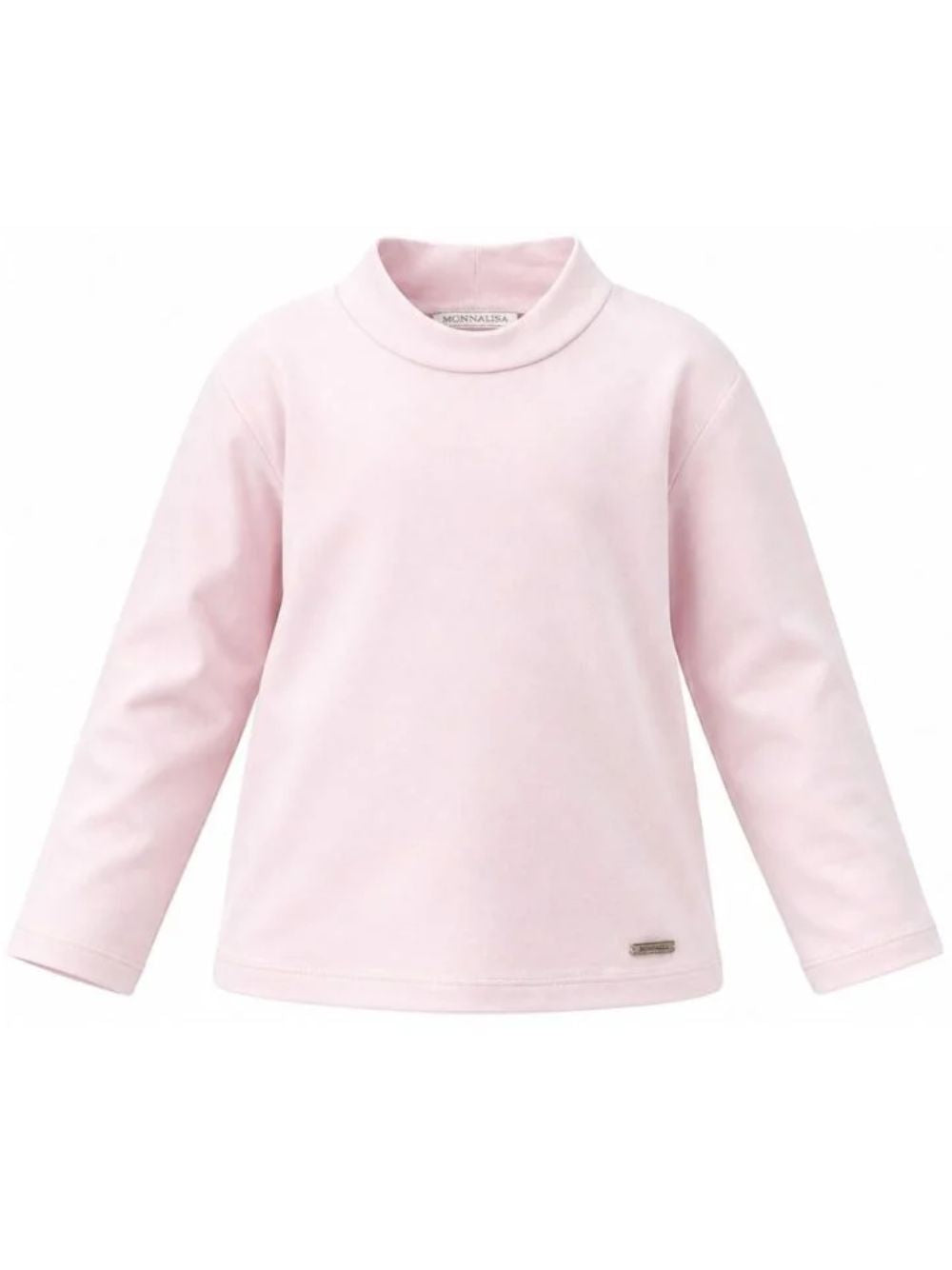 T-shirt per bambina Monnalisa Kids rosa con dettaglio collo alto 17HLUP 8201 0091 MONNALISA KIDS 