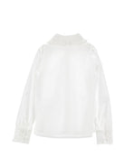 Camicia per bambina Monnalisa Kids bianca con colletto con ruches 18HANA 8153 9956 MONNALISA KIDS 