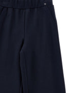 Pantaloni per bambina Monnalisa Kids blu con gamba ampia 18HANT 8225 056S MONNALISA KIDS 
