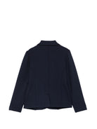 Giacca per bambina Monnalisa Kids blu con logo ricamato sul petto 18HGIA 8225 056S MONNALISA KIDS 