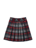 Gonna per bambina Monnalisa Kids multicolore con motivo tartan 18HGON 8321 3156 MONNALISA KIDS 