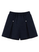 Shorts per bambina Monnalisa Kids blu con trama jersey 18HORT 8225 056S MONNALISA KIDS 