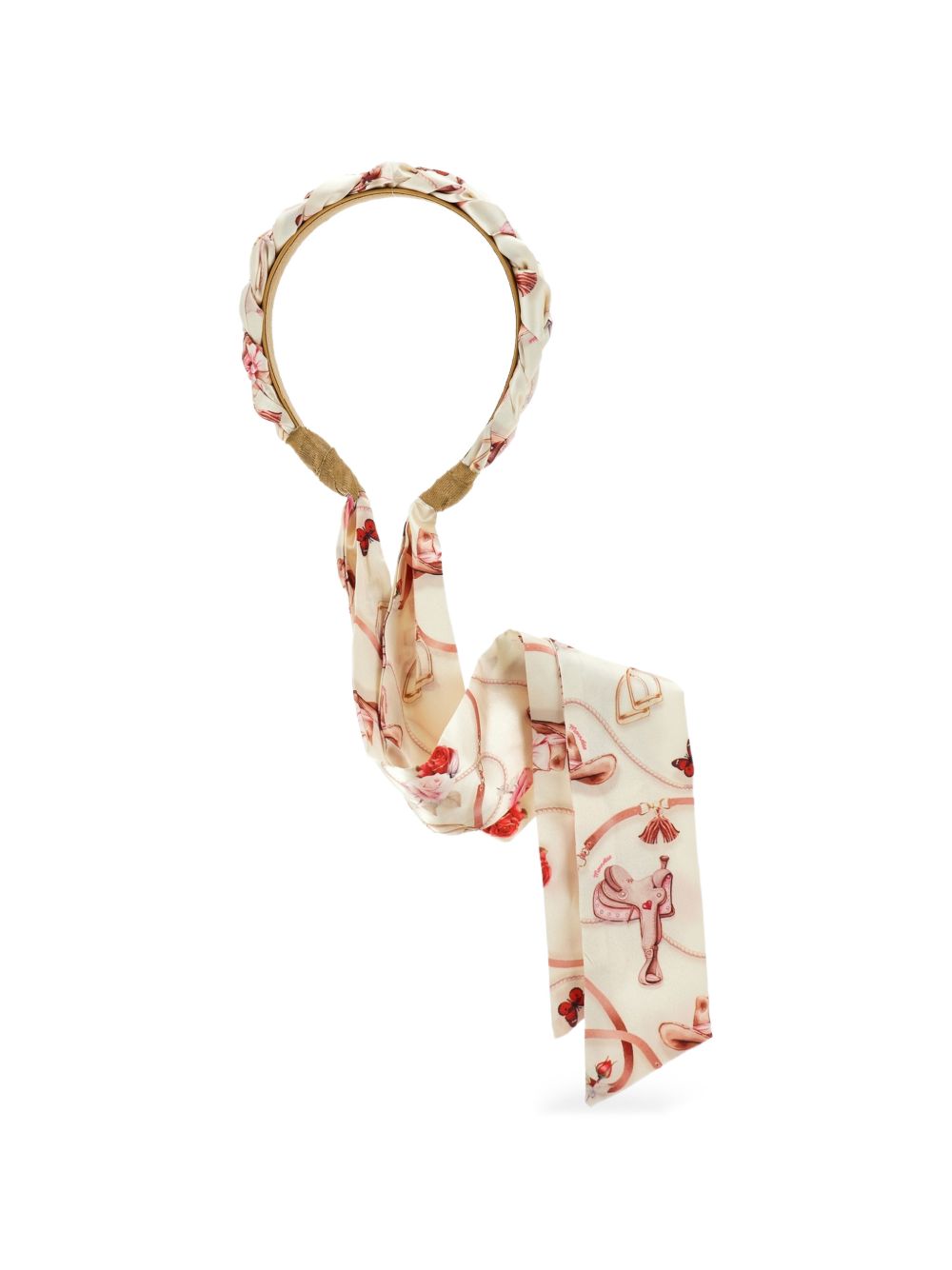 Cerchietto per capelli per bambina Monnalisa Kids beige con dettaglio fiocco 19H001 8081 029F MONNALISA KIDS 