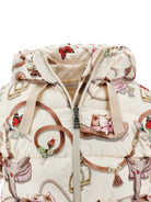 Piumino per bambina Monnalisa Kids x Disney beige con stampa grafica 19H100 8021 029F MONNALISA KIDS 