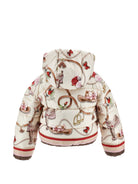 Piumino per bambina Monnalisa Kids x Disney beige con stampa grafica 19H100 8021 029F MONNALISA KIDS 