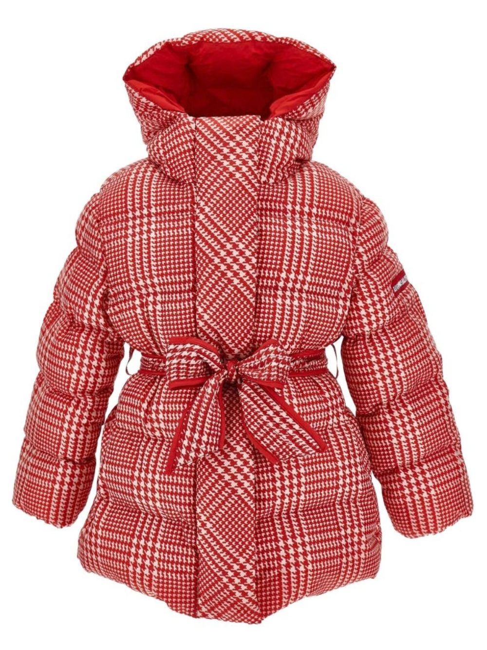 Giubbino per bambina Monnalisa Kids rosso con motivo pied-de-poule 19H104 8024 0143 MONNALISA KIDS 