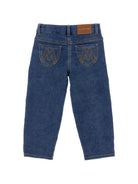 Jeans per bambina Monnalisa Kids in denim con dettagli ricamati 19H400 8042 0055 MONNALISA KIDS 