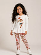 Set t-shirt e pantaloni per bambina Monnalisa Kids multicolore con stampa cowgirl 19H501 8002 0194 MONNALISA KIDS 