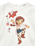 Set t-shirt e pantaloni per bambina Monnalisa Kids multicolore con stampa cowgirl 19H501 8002 0194 MONNALISA KIDS 