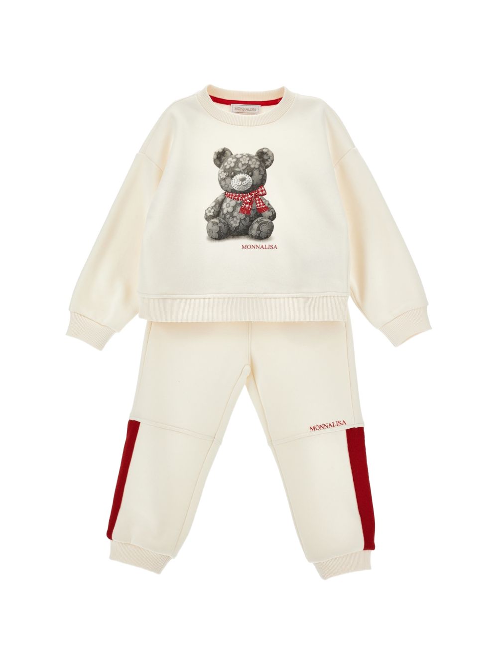 Tuta sportiva per bambina Monnalisa Kids beige con stampa Teddy Bear 19H503 8010 2943 MONNALISA KIDS 