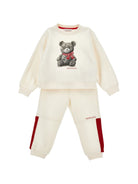 Tuta sportiva per bambina Monnalisa Kids beige con stampa Teddy Bear 19H503 8010 2943 MONNALISA KIDS 