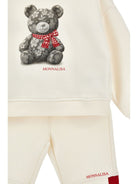 Tuta sportiva per bambina Monnalisa Kids beige con stampa Teddy Bear 19H503 8010 2943 MONNALISA KIDS 