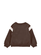 Felpa per bambina Monnalisa Kids x Pixar marrone con stampa e cristalli 19H600NP 8006 0006 MONNALISA KIDS 