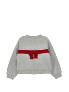 Maglione per bambina Monnalisa Kids grigio con stampa Teddy Bear 19H605NP 8010 0033 MONNALISA KIDS 
