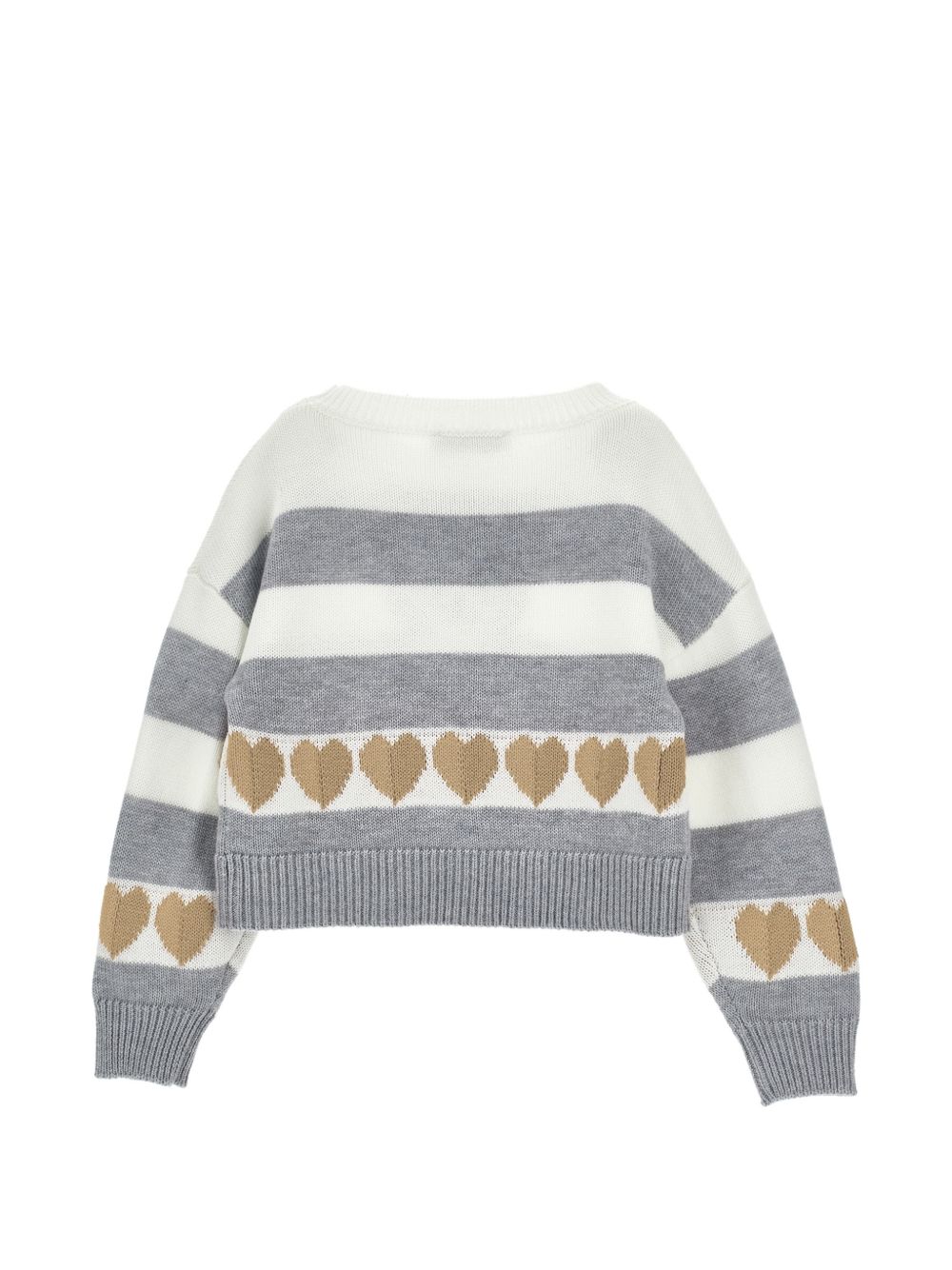 Maglione per bambina Monnalisa Kids multicolore con applicazione orsetto sul davanti 19H606 8062 3203 MONNALISA KIDS 
