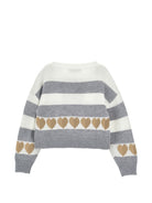 Maglione per bambina Monnalisa Kids multicolore con applicazione orsetto sul davanti 19H606 8062 3203 MONNALISA KIDS 