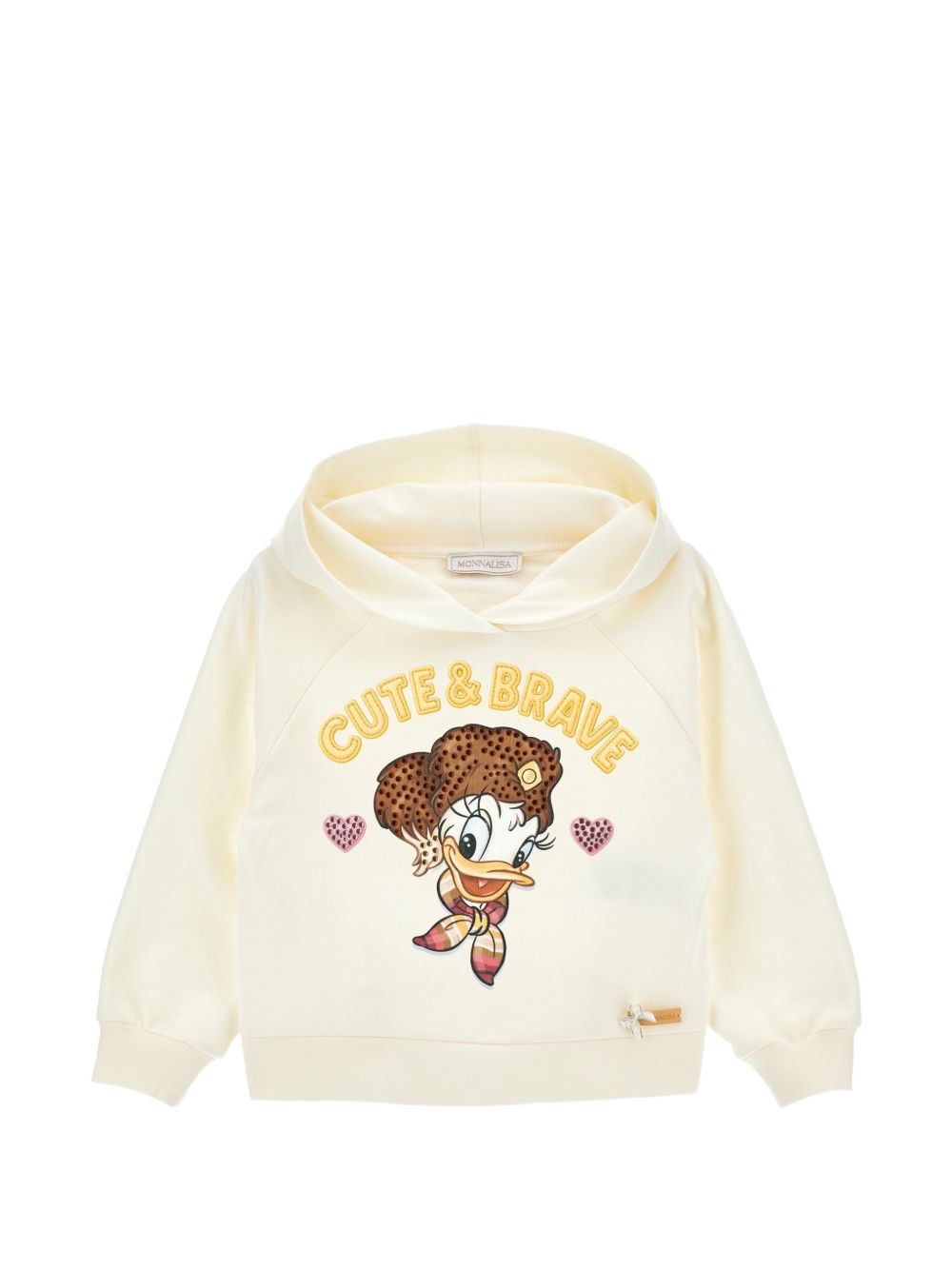 Felpa per bambina Monnalisa bianca con stampa grafica 19H611 8030 2998 MONNALISA KIDS 
