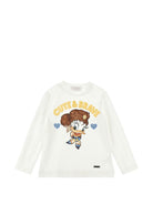 T-shirt Daisy Duck per bambina Monnalisa Kids bianca con decorazione 19H620 8004 0156 MONNALISA KIDS 