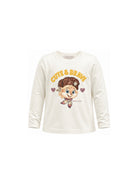 T-shirt per bambina Monnalisa Kids bianca con strass 19H620 8004 0198 MONNALISA KIDS 