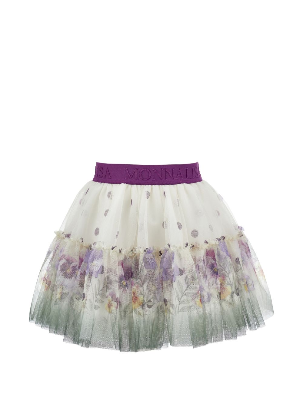 Gonna per bambina Monnalisa Kids multicolore con stampa grafica all-over 19H703 8051 029F MONNALISA KIDS 