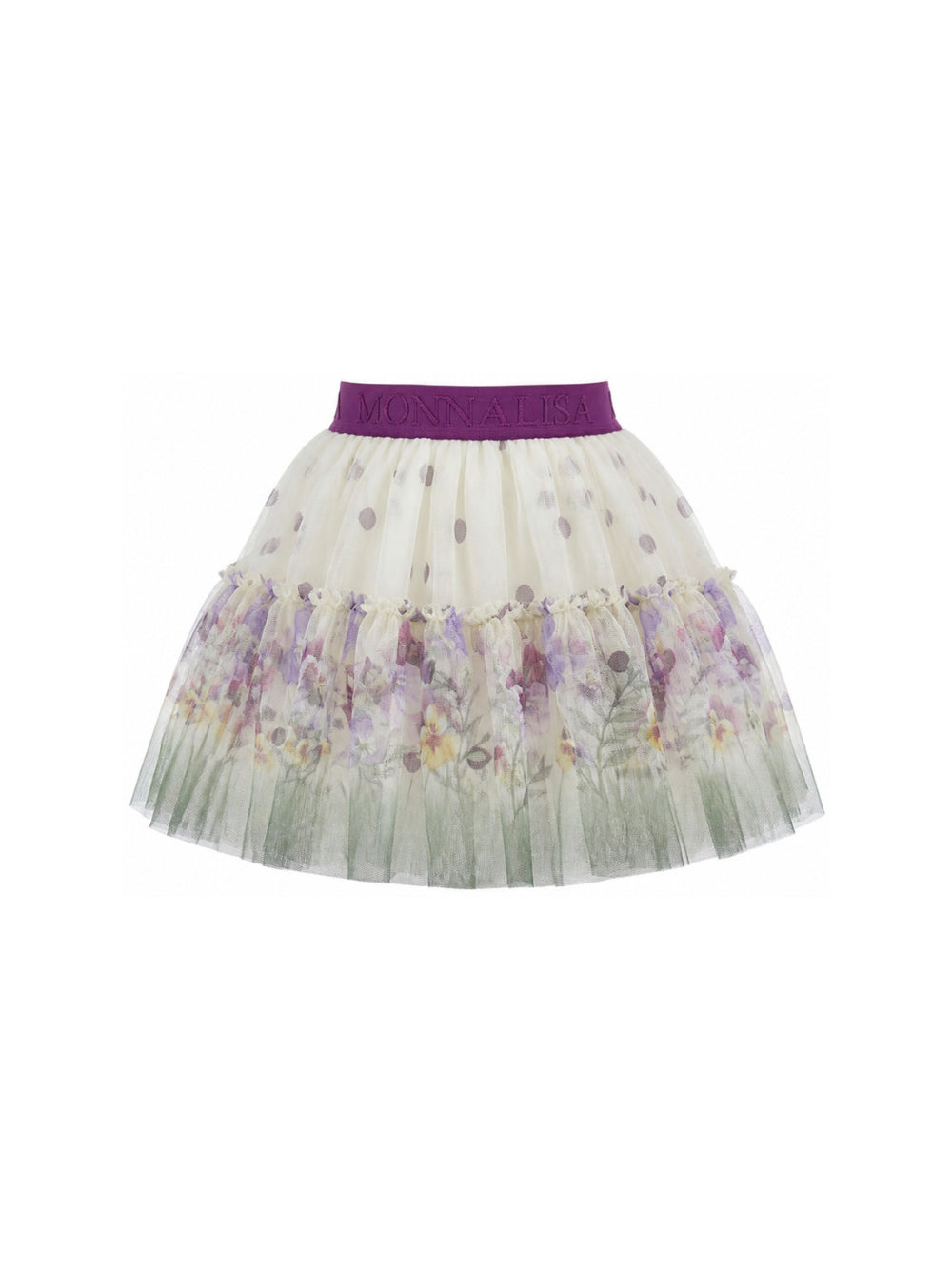 Gonna per bambina Monnalisa Kids multicolore con stampa grafica all-over 19H703 8051 029F MONNALISA KIDS 