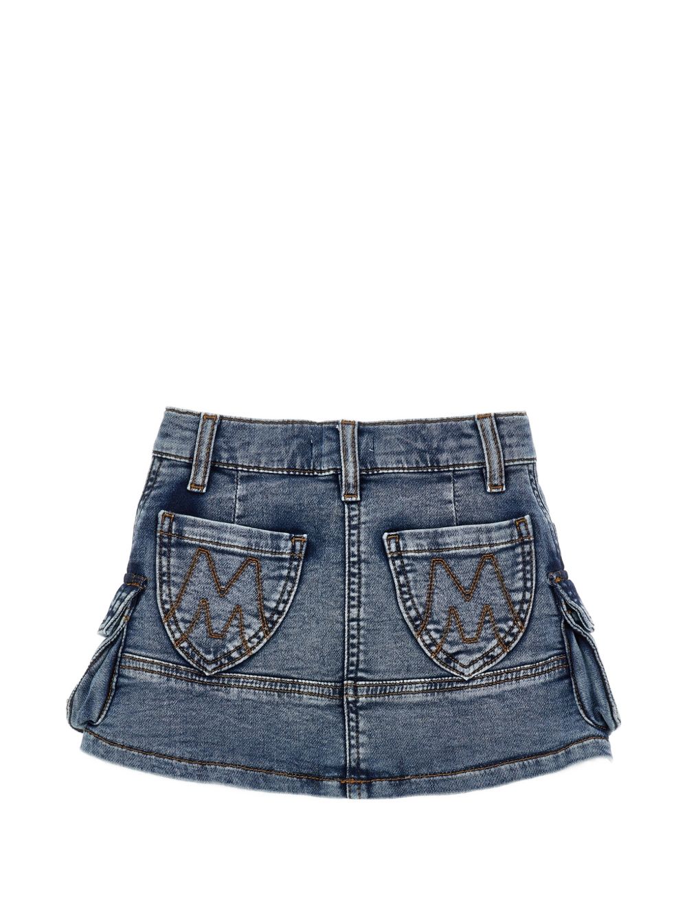 Gonna per bambina Monnalisa Kids denim con impunture a contrasto 19H705 8044 0055 MONNALISA KIDS 