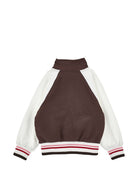 Felpa per bambina Monnalisa Kids marrone con ricamo a fiori sul davanti 19H801 8006 0006 MONNALISA KIDS 