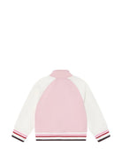 Felpa per bambina Monnalisa Kids rosa con ricamo a fiori sul davanti 19H801 8006 094F MONNALISA KIDS 