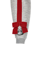 Felpa per bambina Monnalisa Kids grigia con dettaglio fiocchi sulle maniche 19H805 8010 0033 MONNALISA KIDS 