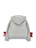 Felpa per bambina Monnalisa Kids grigia con dettaglio fiocchi sulle maniche 19H805 8010 0033 MONNALISA KIDS 