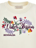Abito per bambina Monnalisa Kids bianco con ricamo floreale 19H903 8010 029F MONNALISA KIDS 