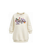 Abito per bambina Monnalisa Kids bianco con ricamo floreale 19H903 8010 029F MONNALISA KIDS 